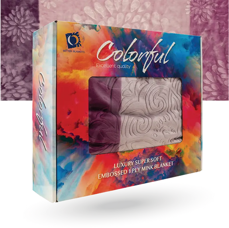 Colourful Mink Blanket Sesli Textiles
