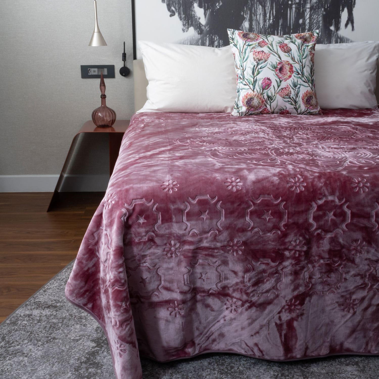 London Faux Mink Blanket Grape Shake London Faux Mink Blanket Grape Shake